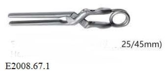 Кліпси кровоспинні Дебейки прямі, довжина 25, 45 мм, багаторазової дії, малі (набір), нержавіюча сталь